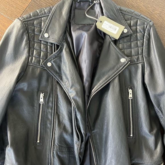 *NWT* ALL SAINTS Catch Biker Jacket - Picture 7 of 9